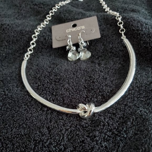 Chico's necklace and earings set NWT - Picture 4 of 4